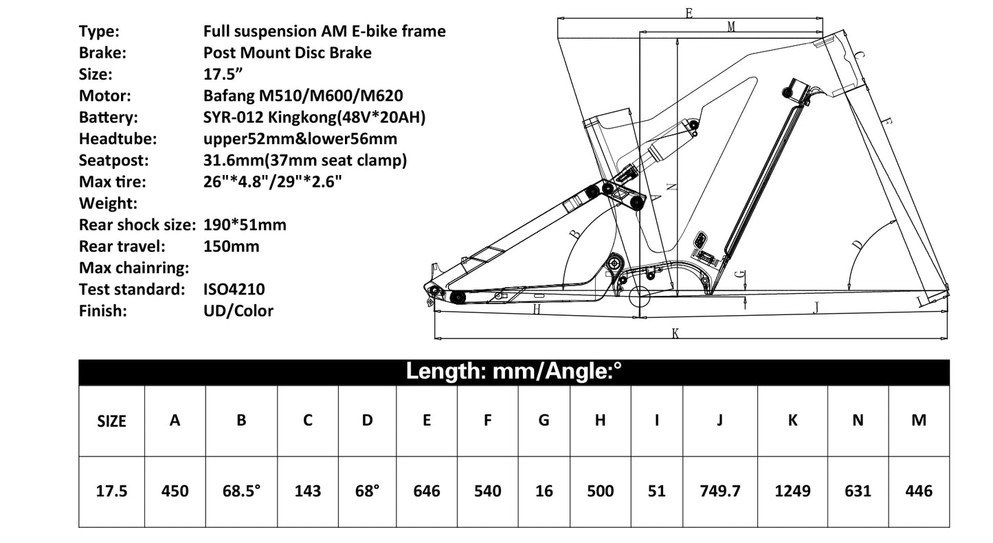 HULK Carbon eMTB | 750W Motor | 150mm Travel | Enduro Electric Mountain Bike