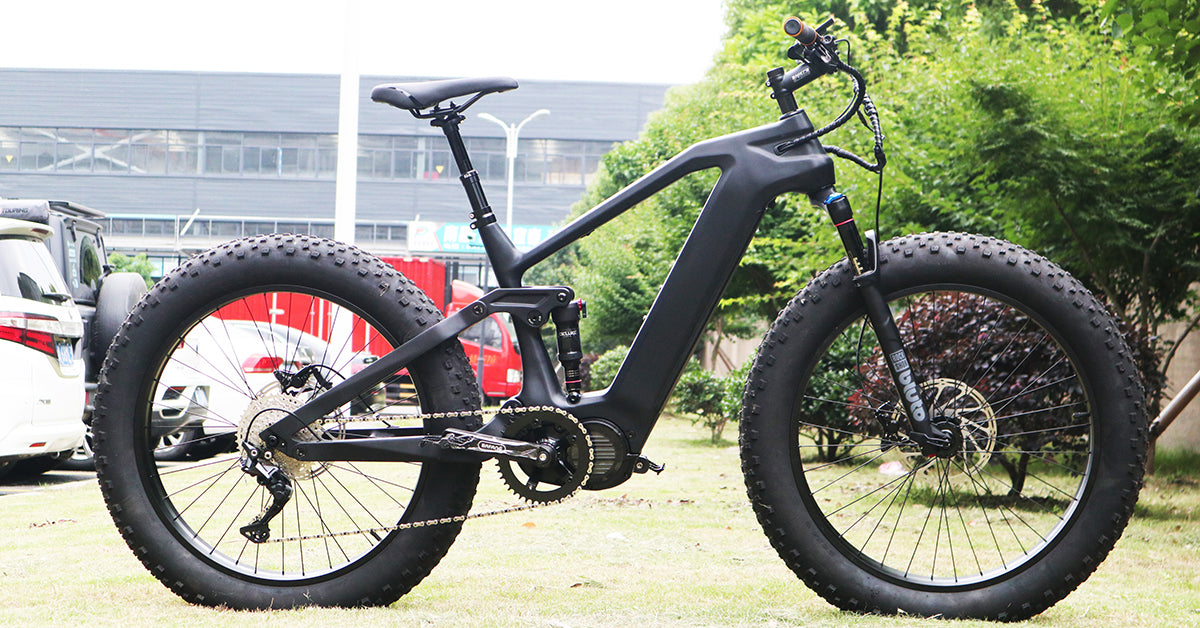 fat LOKI Carbon eMTB | 4.8" Fat Tires | Bafang M620 | Snow/Mud All-Terrain Electric Mountain Bike