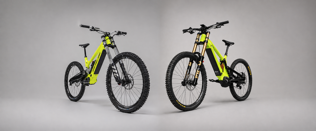 Electric Downhill Mountain Bikes Are Coming: Nicolai R20 MGU vs 4LEAF Rocksoul