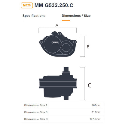 BAFANG M820 48V250W kit